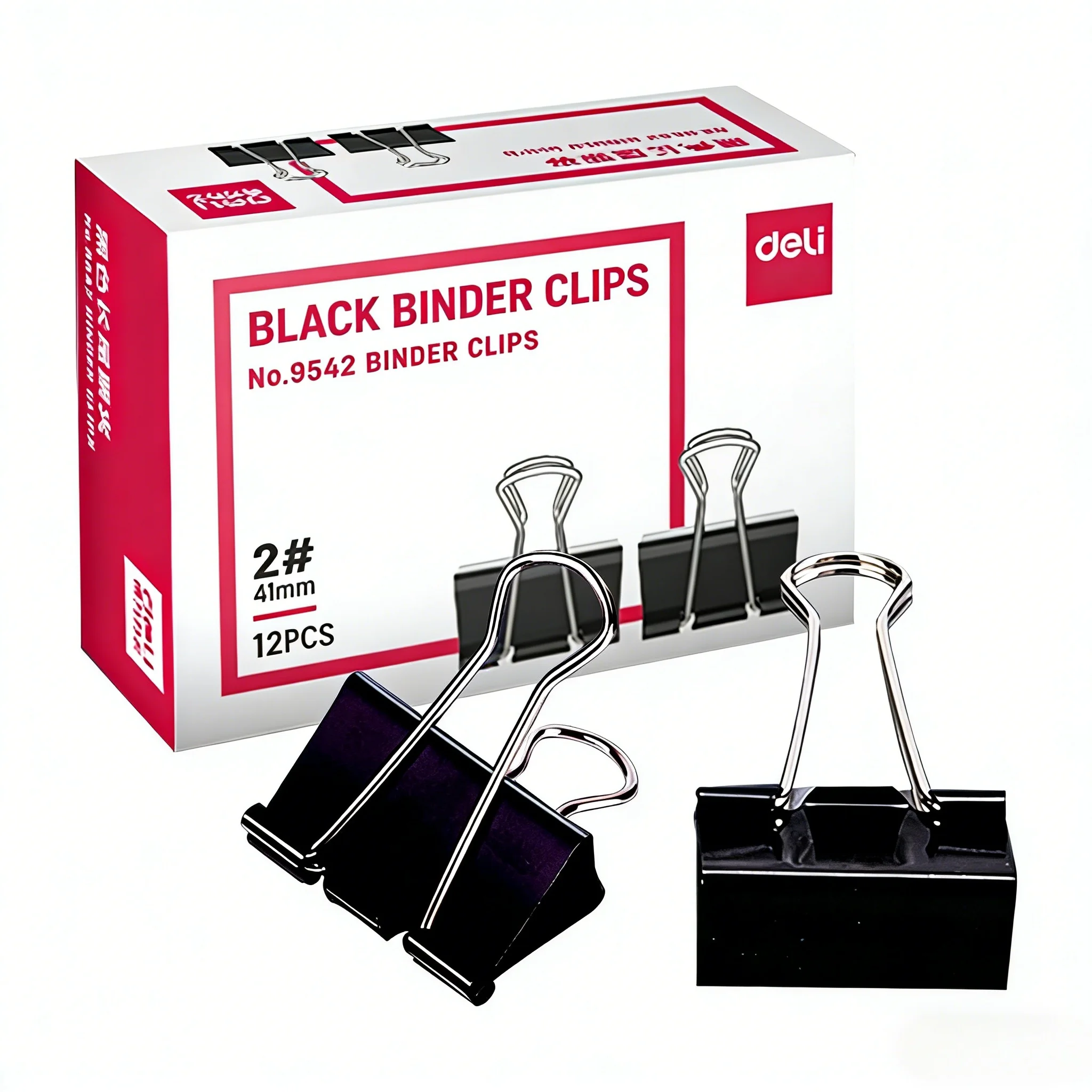 Binder Clip Assorted - คลิปหนีบกระดาษสีดำ รุ่น 954 จำนวน 12 ชิ้น/กล่อง