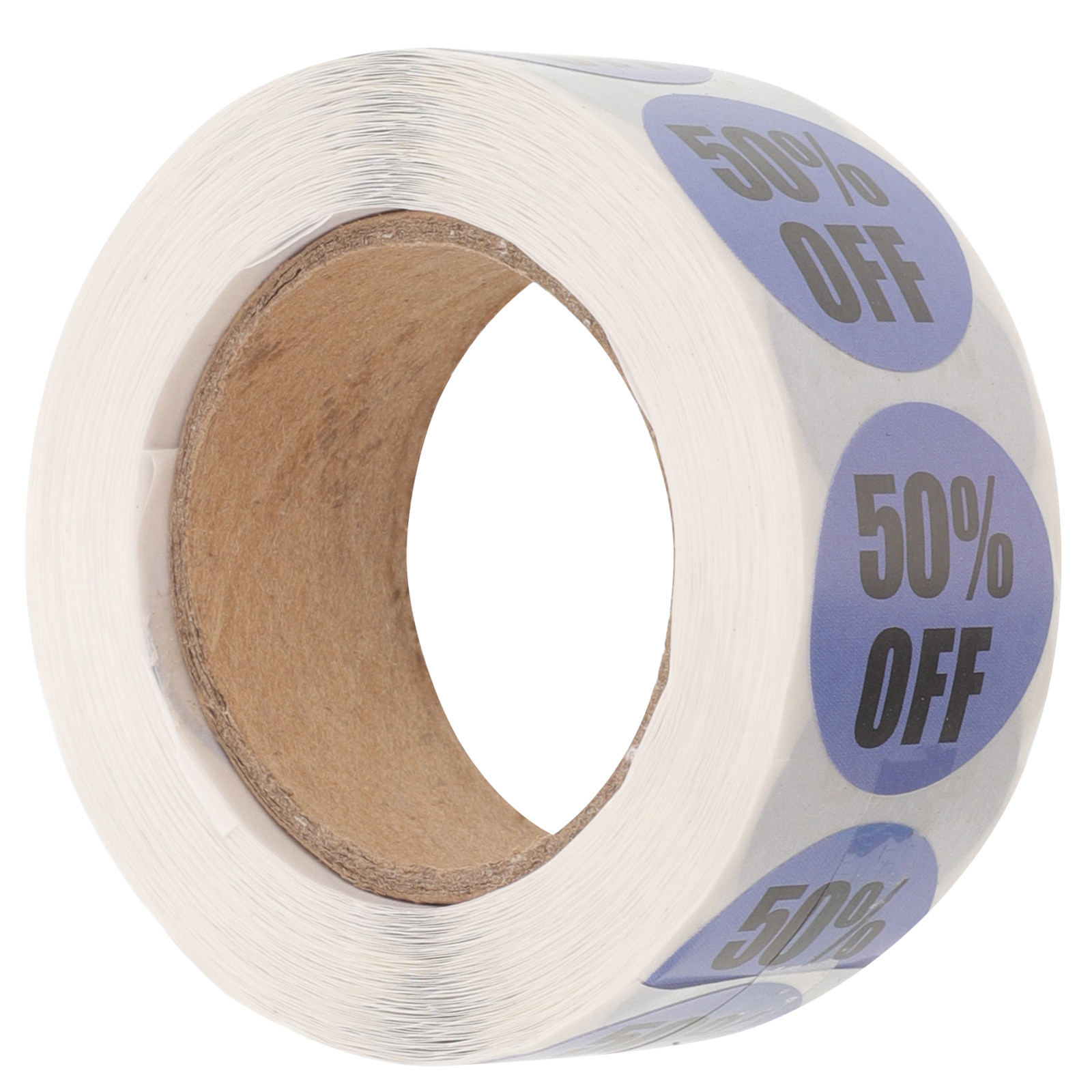 Sticker Label Roll - สติกเกอร์กลมสีสันสดใส 1 ม้วน กาวติดแน่น ฉลากสำหรับร้านค้าปลีก ใช้สำหรับจัดแสดงสินค้าในซูเปอร์มาร์เก็ต