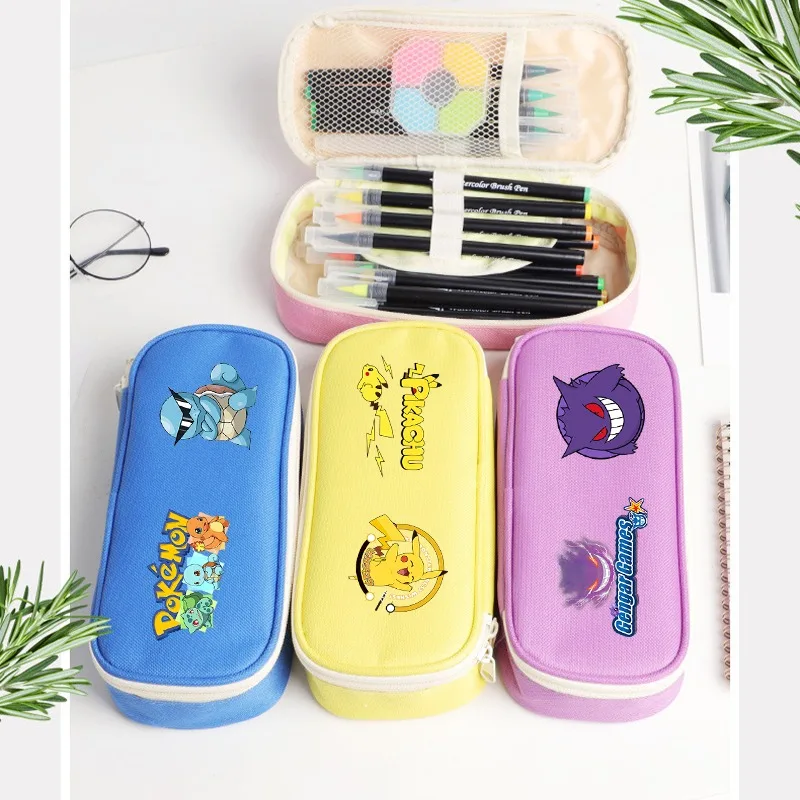 Stationery Supplier - กระเป๋าดินสอโปเกมอน น่ารัก เครื่องเขียนนักเรียน ลายการ์ตูนอนิเมะ อุปกรณ์การเรียน พกพาสะดวก