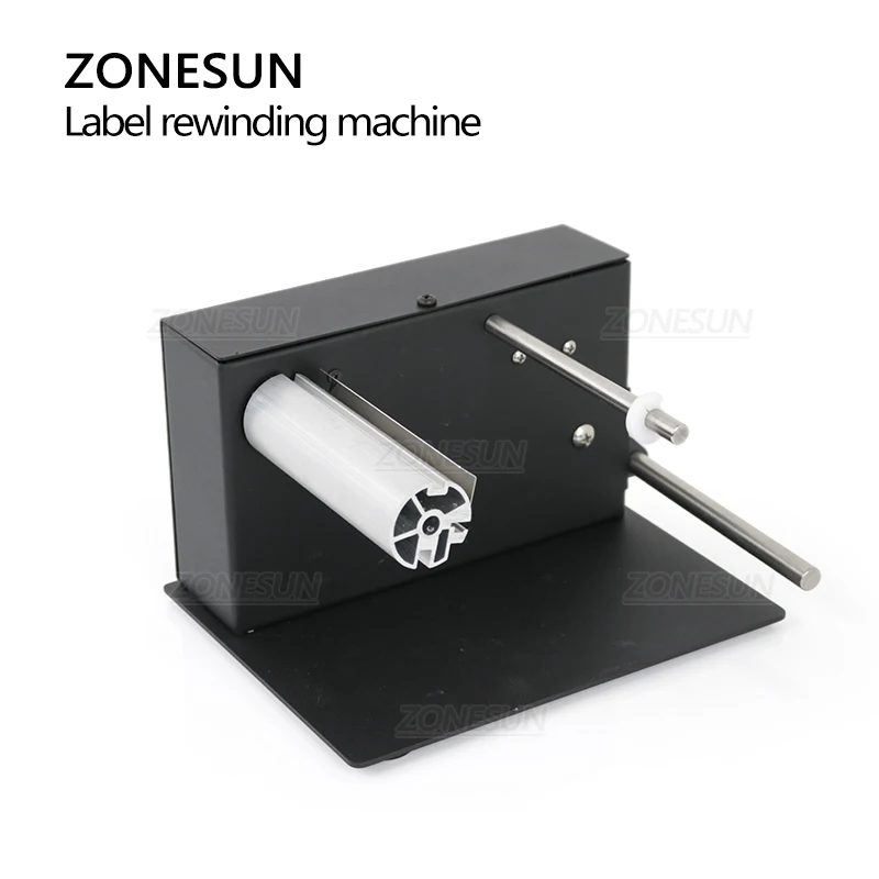 Sticker Label Roll - เครื่องม้วนฉลากอัตโนมัติ ZONESUN ปรับความเร็วได้ เครื่องม้วนม้วนฉลากและสติกเกอร์ สำหรับเครื่องพิมพ์บาร์โค้ดและเครื่องพิมพ์ความร้อน