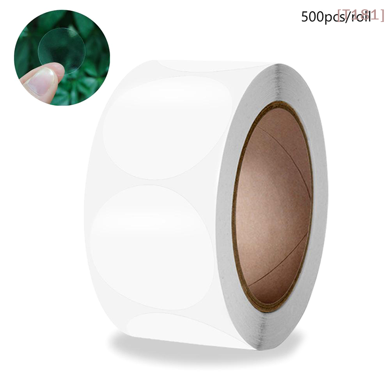 สติ๊กเกอร์ใสทรงกลม 500 ชิ้น/ม้ - Sticker Label Roll บทวิจารณ์และราคา