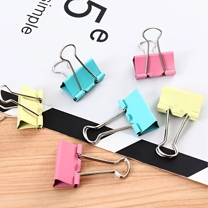 คลิปหนีบกระดาษสแตนเลสแบบหางยาว - Binder Clip Assorted บทวิจารณ์และราคา